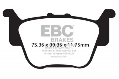 Klocki hamulcowe EBC FA373TT (kpl. na 1 tarcze)