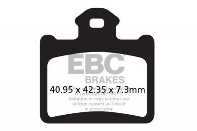 Klocki hamulcowe EBC FA602R (kpl. na 1 tarcze) (odpowiednik PROX 37.289102)