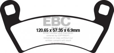 Klocki hamulcowe EBC FA656R (kpl. na 1 tarcze)