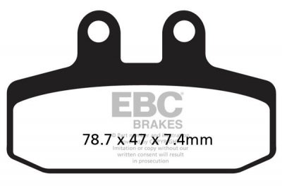 Klocki hamulcowe EBC SFA256 skuterowe (kpl. na 1 tarcze)