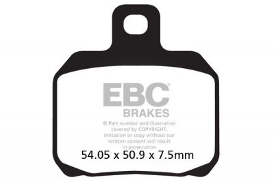 Klocki hamulcowe EBC SFA266HH skuterowe (kpl. na 1 tarcze)