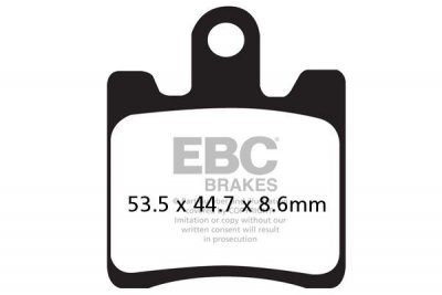 Klocki hamulcowe EBC SFAC283/4 skuterowe karbonowe (kpl. na 1 tarcze)