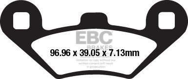Klocki hamulcowe EBC SFAC650 skuterowe karbonowe (kpl. na 1 tarcze)