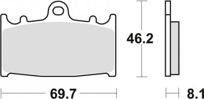 TRW klocki hamulcowe przód Kawasaki  ZZR 1100 (90-01)