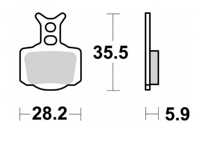 SBS KLOCKI HAMULCOWE OFF-ROAD SINTER KOLOR ZŁOTY PRZÓD/TYŁ KTM 50 SX 24-, SX-E3/5 E-BIKE 23-, HUSQVARNA TC 50 24-, EE 3/5 E-BIKE