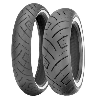 SHINKO OPONA 130/90B16 F777 73H TL REINF WW PRZÓD BIAŁY BOK DOT 01/2025