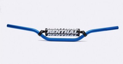 RENTHAL KIEROWNICA 7/8 CALA (22MM) MX HANDLEBAR BLUE ENDURO PADDED KOLOR NIEBIESKI Z GĄBKĄ