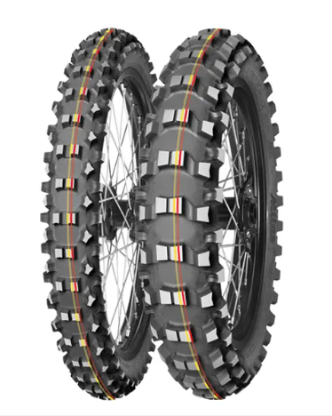 MITAS OPONA 70/100-17 TERRA FORCE-MX SM 40M (CZERWONO-ŻÓŁTY PASEK) TT PRZÓD DOT 2024 (DOT:JDDC/XCDC/JTDC) (460065) (ZAMIENNIK:70