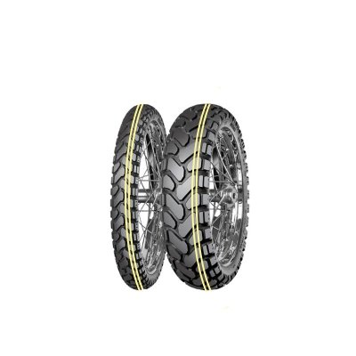 MITAS OPONA 110/80B19 ENDURO TRAIL+ DAKAR (PODWÓJNY ŻÓŁTY PASEK) 59H M+S TL/TT PRZÓD DOT 01-25/2024 (460041) (zamiennik:70000543