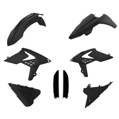 POLISPORT KOMPLET PLASTIKÓW (FULL KIT) BETA 2T/4T 13-17 W ZESTAWIE OSŁONY AMORTYZARORÓW (8398700003) KOLOR CZARNY