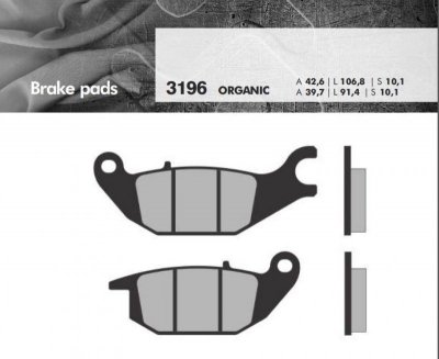 BRENTA KLOCKI HAMULCOWE KH343 HONDA MONKEY 125 19-, CBR 125 04-10, XL 125 V VARADERO 01-11, YAMAHA YZF 150 14-, TRICITY 125 14-,