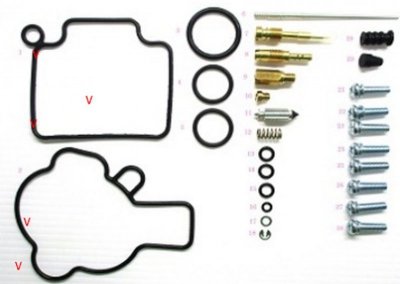 BEARING WORX ZESTAW NAPRAWCZY GAŹNIKA HONDA TRX 450R 04-05 (26-1364)