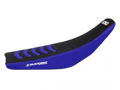 BLACKBIRD POKROWIEC / POSZYCIE NA SIEDZENIE YAMAHA YZ 450F 10-13 DOUBLE GRIP 3 KOLOR CZARNY NIEBIESKI