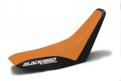 BLACKBIRD POKROWIEC / POSZYCIE NA SIEDZENIE KTM 4T 96-99 (4 STROKE ALL MODELS) TRADITIONAL KOLOR CZARNY POMARAŃCZOWY