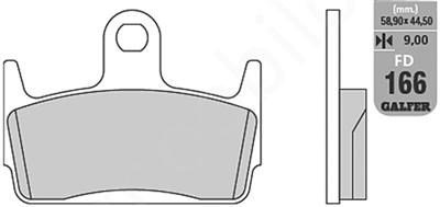 GALFER KLOCKI HAMULCOWE KH234 PÓŁMETALICZNE (OFERTA SPECJALNA) WYPRZEDAŻ