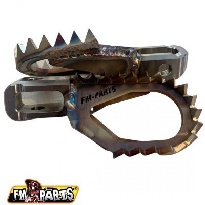 FM-PARTS OFFSET SPODNÓŻKI (KOMPLET) STAINLESS FOOTPEGS BETA 20-24 KOLOR STALOWY