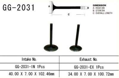 VESRAH ZAWÓR SSĄCY YAMAHA YFM 450, KODIAK, GRIZZLY, WOLVERINE 03-14 (1 NA POJAZD) (OEM: 5GH-12111-00) (1SZT.) (MADE IN JAPAN)