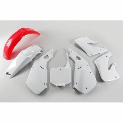 UFO KOMPLET PLASTIKÓW HONDA CR 125 98-99, CR 250 97-99 KOLOR OEM (CZERWONY/BIAŁY) (HO094E999)