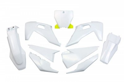 UFO KOMPLET PLASTIKÓW HUSQVARNA TC 125/250 19-22, FC 250/350/450 19-22 KOLOR OEM 22 (BIAŁY)