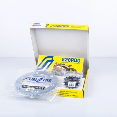 SUNSTAR ZESTAW NAPĘDOWY DUCATI MONSTER 696 08-14 STANDARD (15/45/108) (DO 750CC) (SUN38015/SUN3435-45/SS520RDG-108N) - MADE IN J