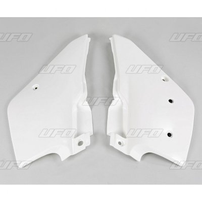 UFO BOCZKI TYLNE KAWASAKI KDX 200 95-20 KOLOR BIAŁY