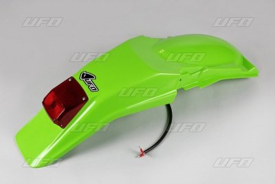 UFO BŁOTNIK TYŁ KAWASAKI KDX 200 95-18 Z LAMPKĄ KOLOR ZIELONY
