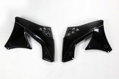 UFO OSŁONY CHŁODNICY KAWASAKI KXF 250 09-12, KOLOR CZARNY