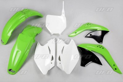 UFO KOMPLET PLASTIKÓW KAWASAKI KXF 450 07 KOLOR OEM (ZIELONY/BIAŁY) (KA209E999)