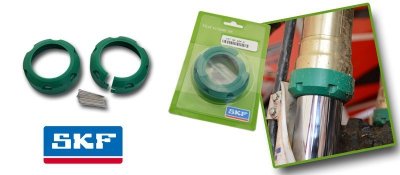 SKF PROMOCJA ZGARNIACZE BŁOTA FORK MUD SCRAPER SHOWA 49 MM (ZESTAW NA 2 LAGI) HONDA CRF250 15-18, 450 17-18,KAWASAKI KXF 450 15-