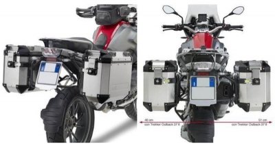 KAPPA STELAŻ KUFRÓW BOCZNYCH MONOKEY CAM SIDE BMW R 1200 GS (13-18), R 1250 GS (19), R 1250 GS Adventure (19) - POD KUFRY KFR KF