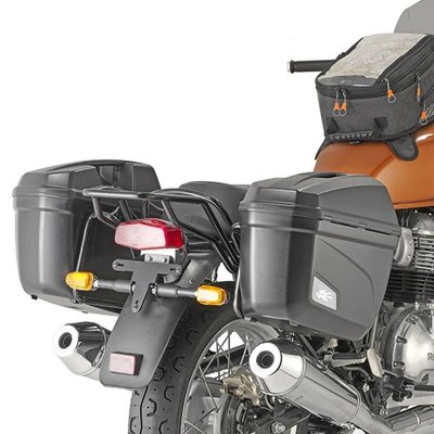 KAPPA STELAŻ KUFRÓW BOCZNYCH MONOKEY ROYAL ENFIELD INTERCEPTOR 650 19-22, - CZARNY