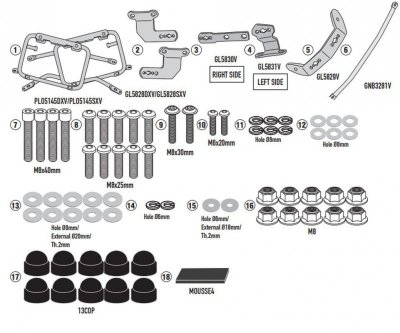 KAPPA STELAŻ KUFRÓW BOCZNYCH MONOKEY CAM SIDE BMW F 900 GS 24-, POD KUFRY KFR KFORCE ALU