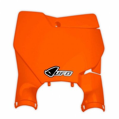 UFO TABLICA NA NUMER STARTOWY KTM SX/SXF 16-19 (Z WYJĄTKIEM SX 250 16) KOLOR POMARAŃCZOWY FLUO (STADIUM Z OSŁONAMI AMORTYZATORÓW