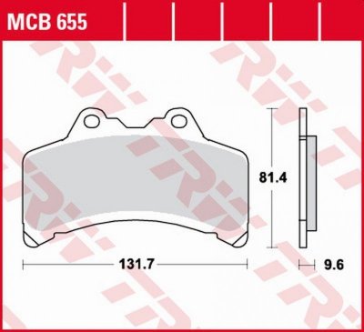 TRW ZF KLOCKI HAMULCOWE KH191 ORGANIC YAMAHA GTS 1000 93-99 PRZÓD