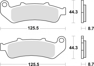 TRW ZF KLOCKI HAMULCOWE KH189 ORGANIC HONDA CBR 1000 F DUAL 93-00, PRZÓD/TYŁ (WYPRZEDAŻ)