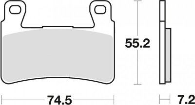 TRW ZF KLOCKI HAMULCOWE KH265 KH296 SINTER STREET HONDA CB 1300 F 03-04, HYOSUNG GT 650 09-17, PRZÓD