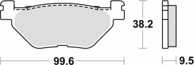 TRW ZF KLOCKI HAMULCOWE KH319/2 SINTER STREET YAMAHA TDM 900 02-14, XV 950 13-, XT 1200 Z 10-, FJR 1300 01-, XVS 1300 07-16, XV 