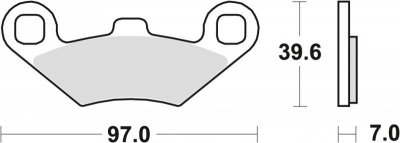 TRW ZF KLOCKI HAMULCOWE KH159 SINTER OFFROAD POLARIS SPORTSMAN 400 98-, SCRAMBLER 500 01-10, SPORTSMAN 700 / 800 07-09, PRZÓD/TY
