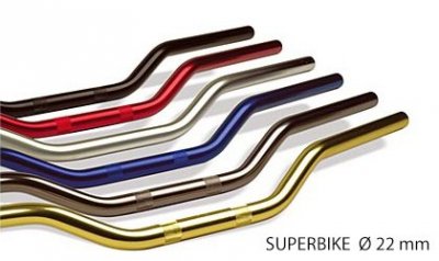 TRW ZF KIEROWNICA ALUMINIOWA 22MM SUPERBIKE KOLOR SREBRNY -STARY KOD MCL102C
