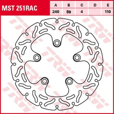 TRW ZF TARCZA HAMULCOWA TYŁ KAWASAKI J 300 14-16, SUZUKI GSF 600/650/1200 BANDIT 94-06, SV 650 99-02, GSX/F 98-06, GSX-R 88-95, 