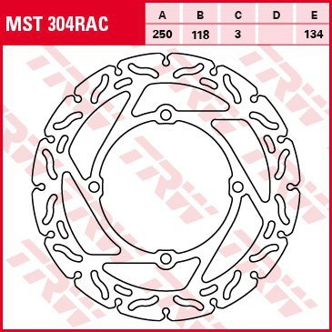 TRW ZF TARCZA HAMULCOWA PRZÓD SUZUKI RMZ 250 07-09, RMZ 450 05-, (PROMOCJA)