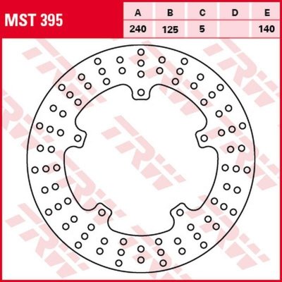 TRW ZF TARCZA HAMULCOWA TYŁ APRILIA SR 125/300 11-, GILERA NEXUS 250 06-08, NEXUS 125 07-15, NEXUS 300 08-14, NEXUS 500 04-15, P
