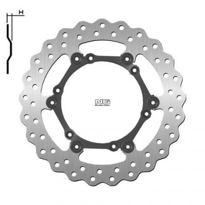 NG TARCZA HAMULCOWA PRZÓD KTM EXC 125/200/400/525/625 90-17 (260X-X3MM) (6,6,5MM) WAVE PŁYWAJĄCA