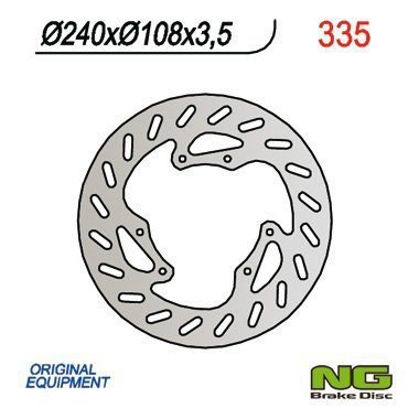 NG TARCZA HAMULCOWA PRZÓD DERBI 50 SENDA R/R-RACER/X-TREME/X-RACE 00-09 (240x108x3,5)