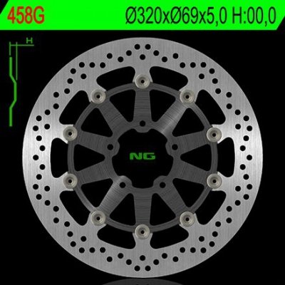 NG TARCZA HAMULCOWA PRZÓD SUZUKI GSXR600/750 97-03, GSXR1000 00-04, TL1000, GSXR1300 HAYABUSA 99-07, GSX 1400 02-07 (320X69X5) (
