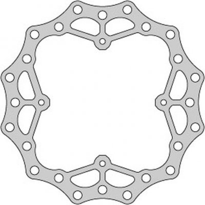 DELTA BRAKING TARCZA HAMULCOWA TYŁ HONDA CR 125 02-07, CRF 250 04-21, CRF 250 X 04-17, CRF 450 02-21, WAVE ULTRA LIGHT (240X121X