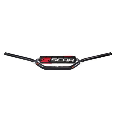 SCAR RACING KIEROWNICA Z POPRZECZKĄ 28,6MM MODEL STEWART/VILLOPOTO KOLOR CZARNY GĄBKA CZARNY/BIAŁY