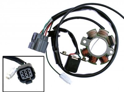 ELECTREX UZWOJENIE ALTERNATORA (STATOR) KAWASAKI KXF250 04-10, SUZUKI RMZ250 04-06