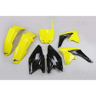 UFO KOMPLET PLASTIKÓW SUZUKI RMZ 250 10-18 KOLOR OEM 18 (ŻÓŁTY/CZARNY) (SU416E999W)