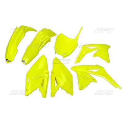 UFO KOMPLET PLASTIKÓW SUZUKI RMZ 450 08-17 KOLOR ŻÓŁTY FLUO (SU417DFLU)